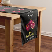 シャナトバPomegranateテーパーソナライズされたブルランナー ショートテーブルランナー (インサイチュ)