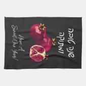 シャナトヴァポメグラナテパーソナライズされた キッチンタオル (横)