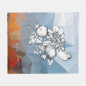 シャナトヴァロシュハサナユダヤ人の新年 フリースブランケット (正面(横))