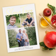 シャナトヴァロシュハシャナホリデーフォトゴールドフォイル