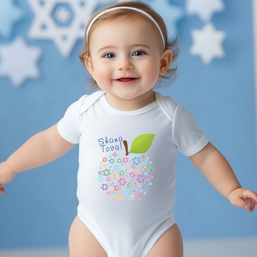 🍯 🍎🐟シャナトヴァ!新年おめでとう ベビーボディスーツ