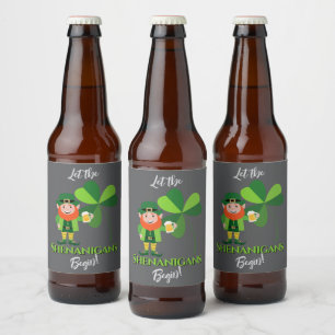 シャナニガンズ・レプラコーン・シャムロック・聖パトリックの日 ビールラベル