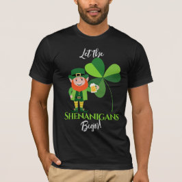 シャナニガンズ・レプラコーン・シャムロック・聖パトリックの日 Tシャツ