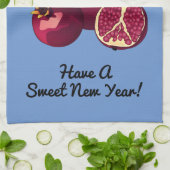 シャナパーソナライズされたトヴァポメグラナートブルー キッチンタオル (折り畳み)