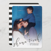 シャナ・トバ脚本 – 年賀状（黒） シーズンカード (正面/裏面)