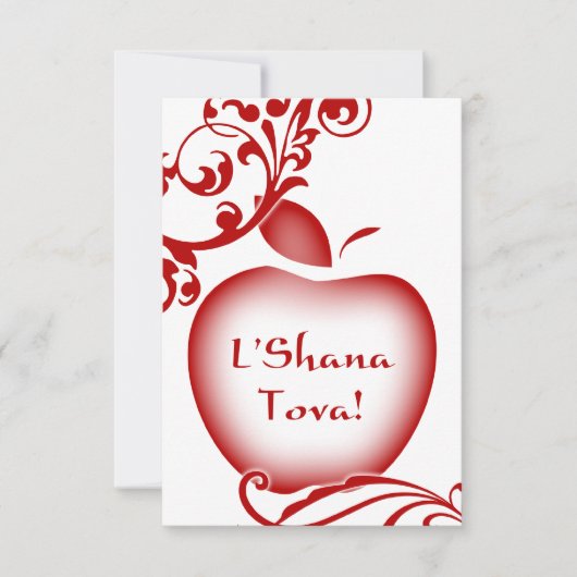 シャナ・トバ : フローラルアップル 招待状 (正面)