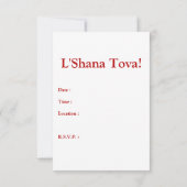 シャナ・トバ : フローラルアップル 招待状 (裏面)