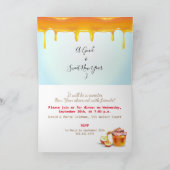 シャナ・トバ!甘くて良い新年の蜂蜜 招待状 (内部)