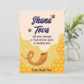 シャナ・トバ（Shana Tova）、ロシュ・ハシャナ（Rosh Hashanah）、ユダヤの新年 シーズンカード (スタンド正面)