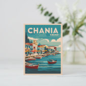 シャニアギリシャヴィンテージビーチおみやげ ポストカード (スタンド正面)