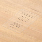 シャニスモダン結婚ズ アクリル招待状 (レイダウン)