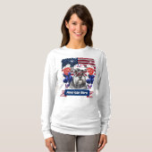 シャヌツァーアメリカンヒーロー長袖Tシャツ Tシャツ (正面フル)