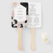 シャネルインスパイアグラシウス結婚式 ハンドファン (正面&裏面)