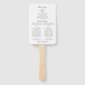 シャネルインスパイアグラシウス結婚式 ハンドファン (裏面)