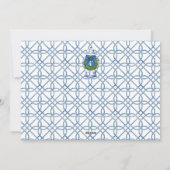 シャノワズリーのジンジャージャー モノグラム フォト シーズンカード (裏面)