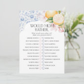 シャノワズリー レモン ティーパーティー どっちが好き ゲーム 招待状 (スタンド正面)