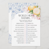 シャノワズリー レモン ティーパーティー どっちが好き ゲーム 招待状 (正面/裏面)