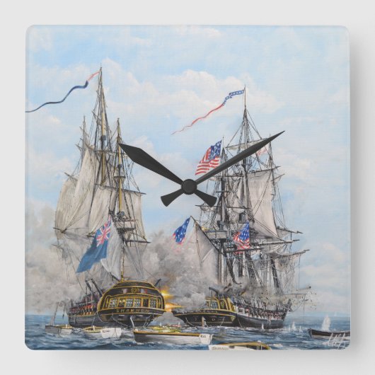 シャノンとチェサピークの壁時計 スクエア壁時計 (正面)