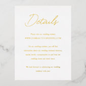 シャノンエレガントな結婚式囲いカード 箔招待状ポストカード (正面)