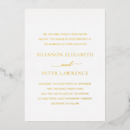 シャノンエレガントな結婚式 箔招待状