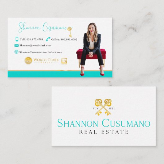 シャノンカスタム用のビジネス向け設計された名刺 名刺 (正面/裏面)