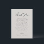 シャノングレーエレガントな結婚式 サンキューカード<br><div class="desc">エレガントなウェディングシンプルサンキューカードとミニマルデザイン。このクラシックスタイルはOSにフォーマル最適結婚である。</div>