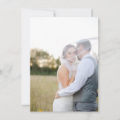 シャノンベージュエレガントな結婚式 サンキューカード (裏面)