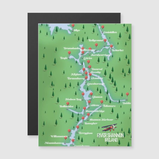 シャノン川の地図 (正面/裏面)