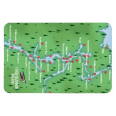 シャノン川の地図 マグネット (横)