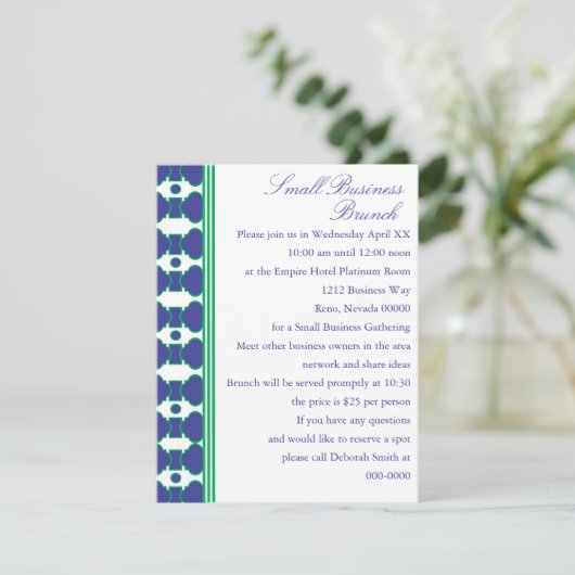 シャノン模様 招待状 (スタンド正面)