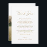 シャノン金ゴールドエレガントな結婚式 サンキューカード<br><div class="desc">エレガントなウェディングシンプルサンキューカードとミニマルデザイン。このクラシックスタイルはOSにフォーマル最適結婚である。</div>