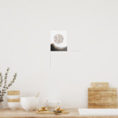 シャハダ・アラビア書道、イスラム美術大理石アート ポスター (キッチン)