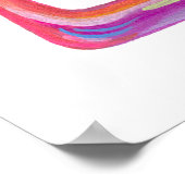 シャバアート色彩の鮮やかバットのシャロム ポスター (角)