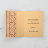 シャバートシャロムユダヤ人女性キャンドルカード サンキューカード (内部)