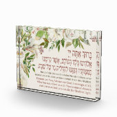 シャバ賛美ットのろうそくに火を付けるヘブライ語 フォトブロック (右)