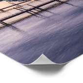 シャパラメキシコの湖の早朝の景色 ポスター (角)