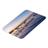 シャパラメキシコの湖の早朝の景色 マグネット (左側)