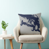 シャビットショブイットスケートボードピローシルバーネイビー クッション (椅子)