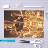 シャビーきらきら光るシャンデリア1-金ゴールド 薄葉紙 (クラフト)