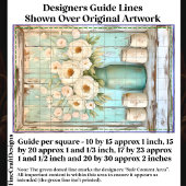 シャビーなシックなクリーム牡丹、アクアジュグDV5Rデコページ 薄葉紙