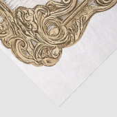 シャビーなシックな木材+金ゴールドスクロールフレームAN3 Decompage 薄葉紙 (詳細)