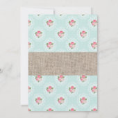 シャビーな西洋スタイルの馬のパーティー招待状 招待状 (裏面)