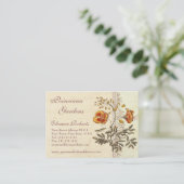 シャビーエレガンスヴィンテージポインシアナフラワーズ 名刺 (スタンド正面)