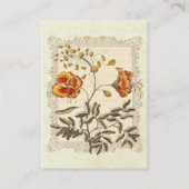 シャビーエレガンスヴィンテージポインシアナフラワーズ 名刺 (裏面)