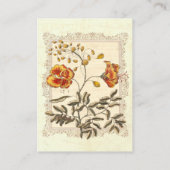 シャビーエレガンスヴィンテージポインシアナフラワーズ 名刺 (裏面)