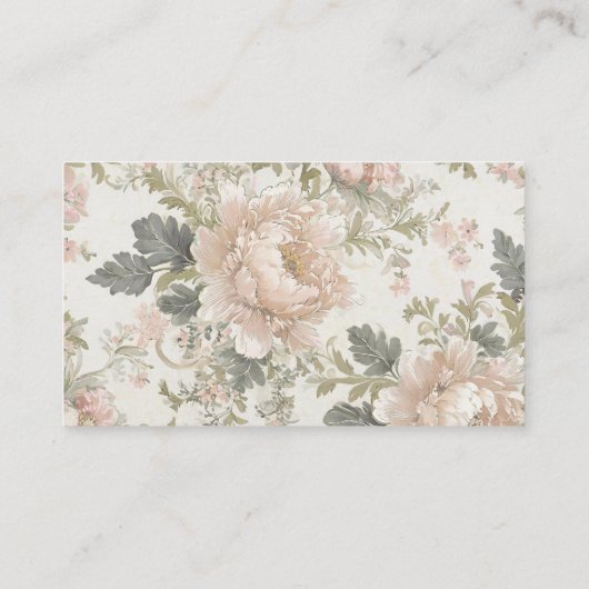 シャビーエレガントビーシックフローラ 名刺 (裏面)