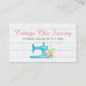 シャビーコテージシック裁縫マシンウ素朴ンド 名刺 (正面)