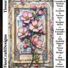 シャビーシックさくらんぼブロッサムDA2Lデコページ 薄葉紙