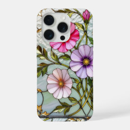 シャビーシックなアンティークのポピー コテージコア iPhone 15 PROケース