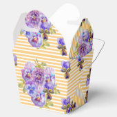 シャビーシックなイエローストライプフローラパンスィビーボックス フェイバーボックス (オープン)